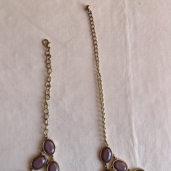 Gold and mauve necklace FREE WITH TOP OR DRESS PURCHASE - Picture 5 of 6